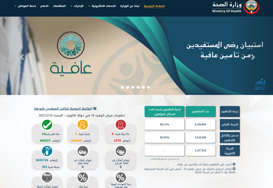 رابط موقع وزارة الصحة الكويت