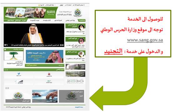 التسجيل في الحرس الوطني تجنيد