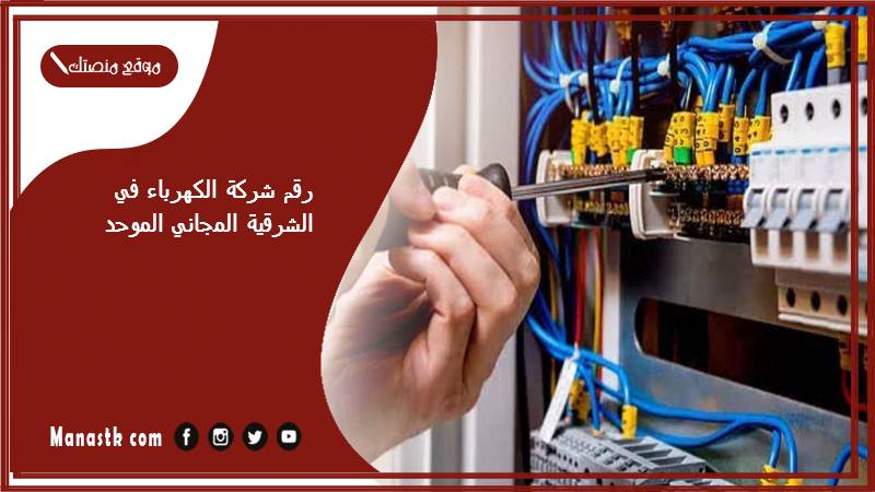 رقم شركة الكهرباء في الشرقية المجاني الموحد