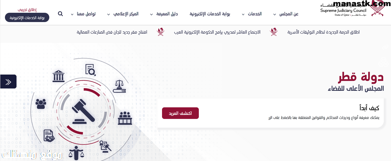 الاستعلام عن القضايا برقم الدعوى قطر