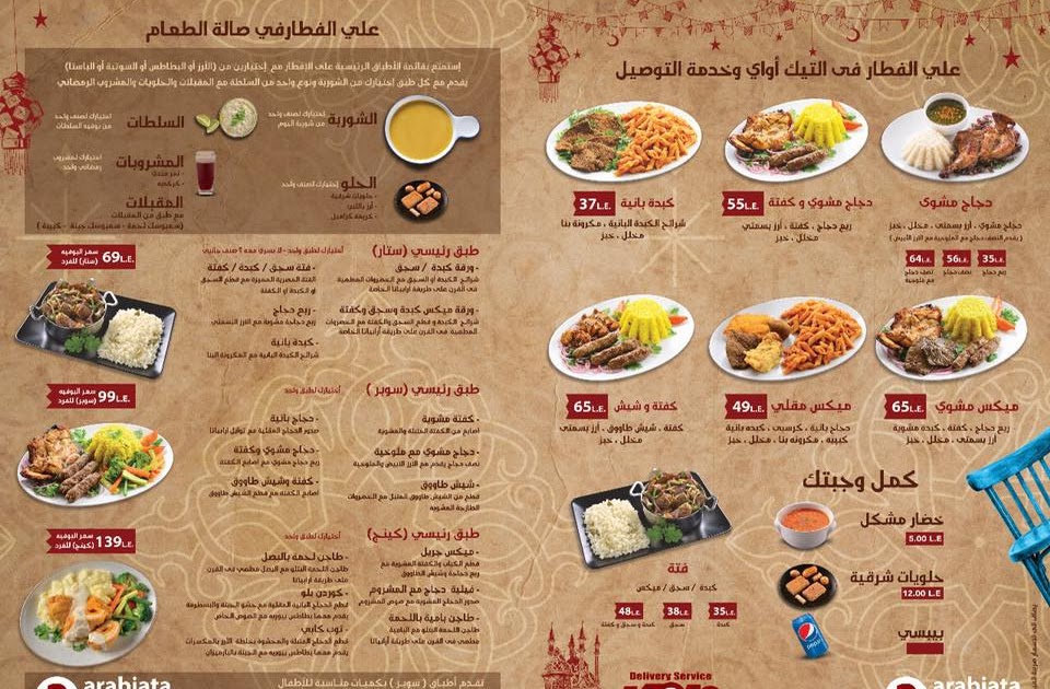 رقم فروع مطعم الشبراوى ارابياتا الخط الساخن للتوصيل 2025