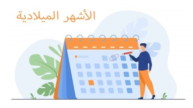 الأشهر الميلادية