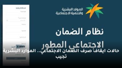 الحالات التي يتم إيقاف صرف المعاش لها