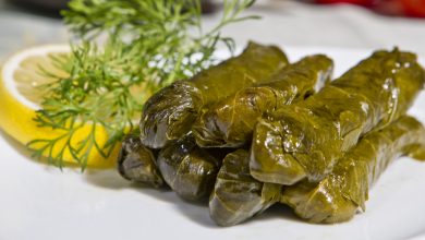 السعرات الحرارية في محشي ورق العنب
