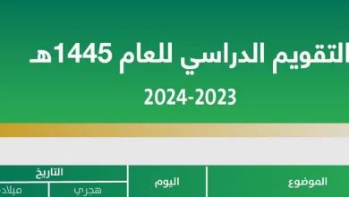 بداية ونهاية الفصل الدراسي الثالث حسب التقويم الدراسي الجديد