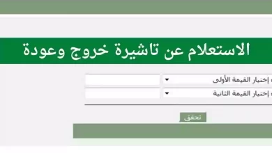خطوات الاستعلام عن تأشيرة الخروج والعودة برقم الإقامة بدون أبشر