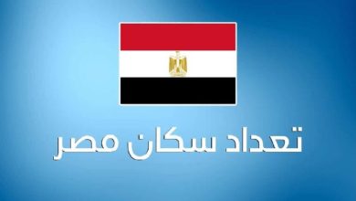 عدد سكان جمهورية مصر العربية