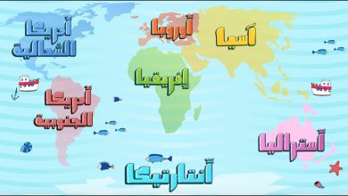 عدد قارات العالم وأسمائهم