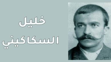 نبذة عن خليل السكاكيني