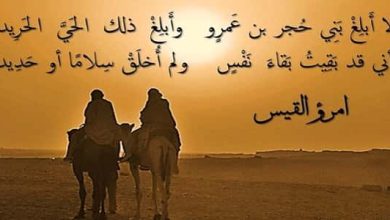 ابيات شعر عن امروء القيس
