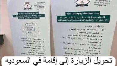 تحويل تأشيرة زيارة الأطفال