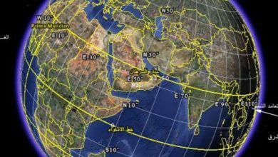 خطوط الطول والعرض