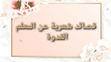 شعر عن المعلم