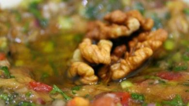 طبق البابا غنوج السوري