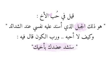 عبارات عن الاخ الكبير مميزة