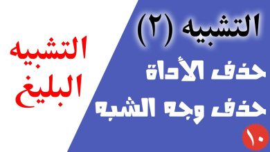 ما هو شرح التشبيه البليغ؟