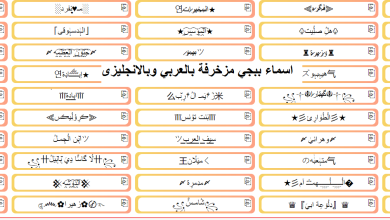 مجموعة جديدة من اسماء ببجي بالانجليزي