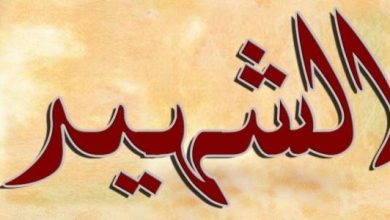 مجموعة كلمات عن الشهيد