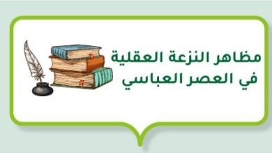 مظاهر النزعة العقلية