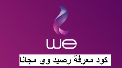معرفة رصيد we وي