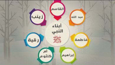 من هم أبناء الرسول محمد صلى الله عليه وسلم