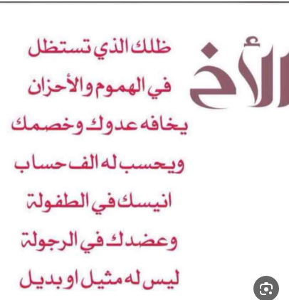 كلمات عن الأخ الحنون